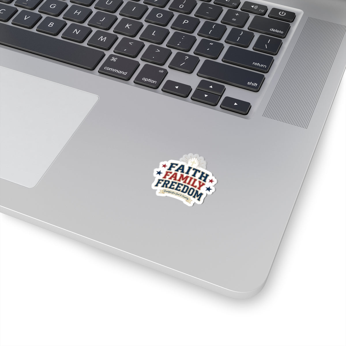 Faith Family Freedom Sticker | Patriotic, Faith-Based, Vintage Americana
