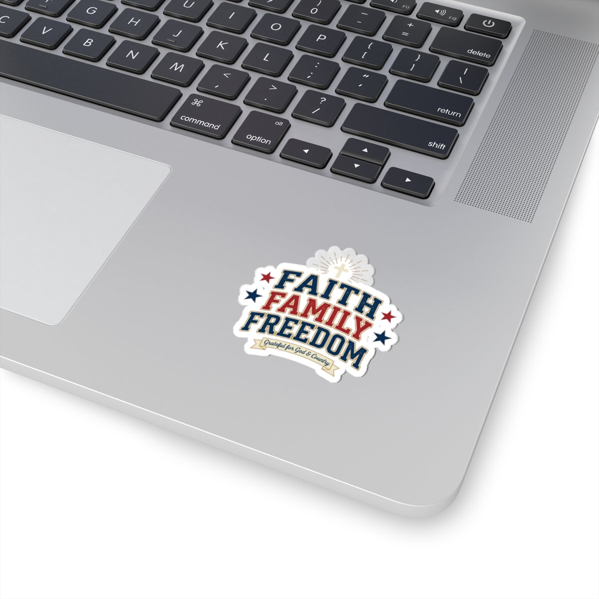 Faith Family Freedom Sticker | Patriotic, Faith-Based, Vintage Americana
