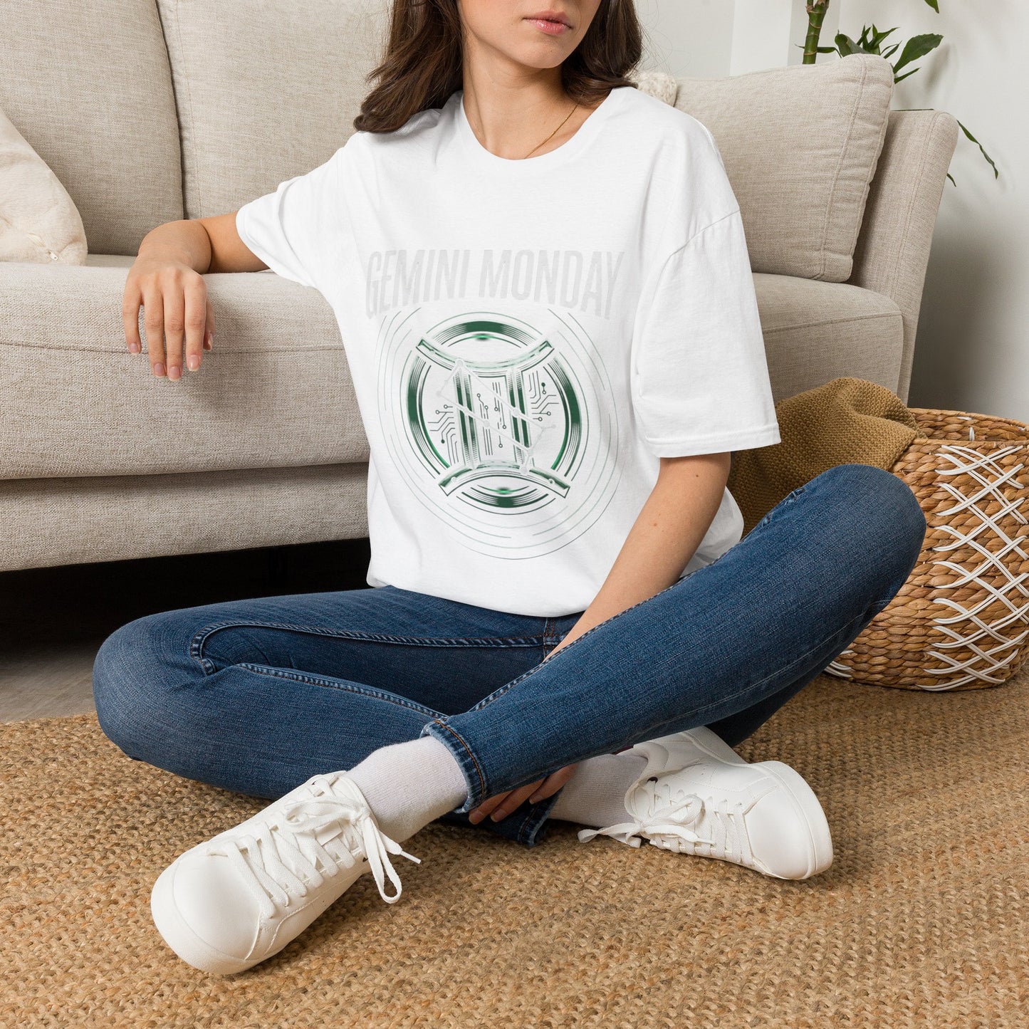 Gemini Monday Zodiac T-Shirt — Astrological Twin Symbol Tee
