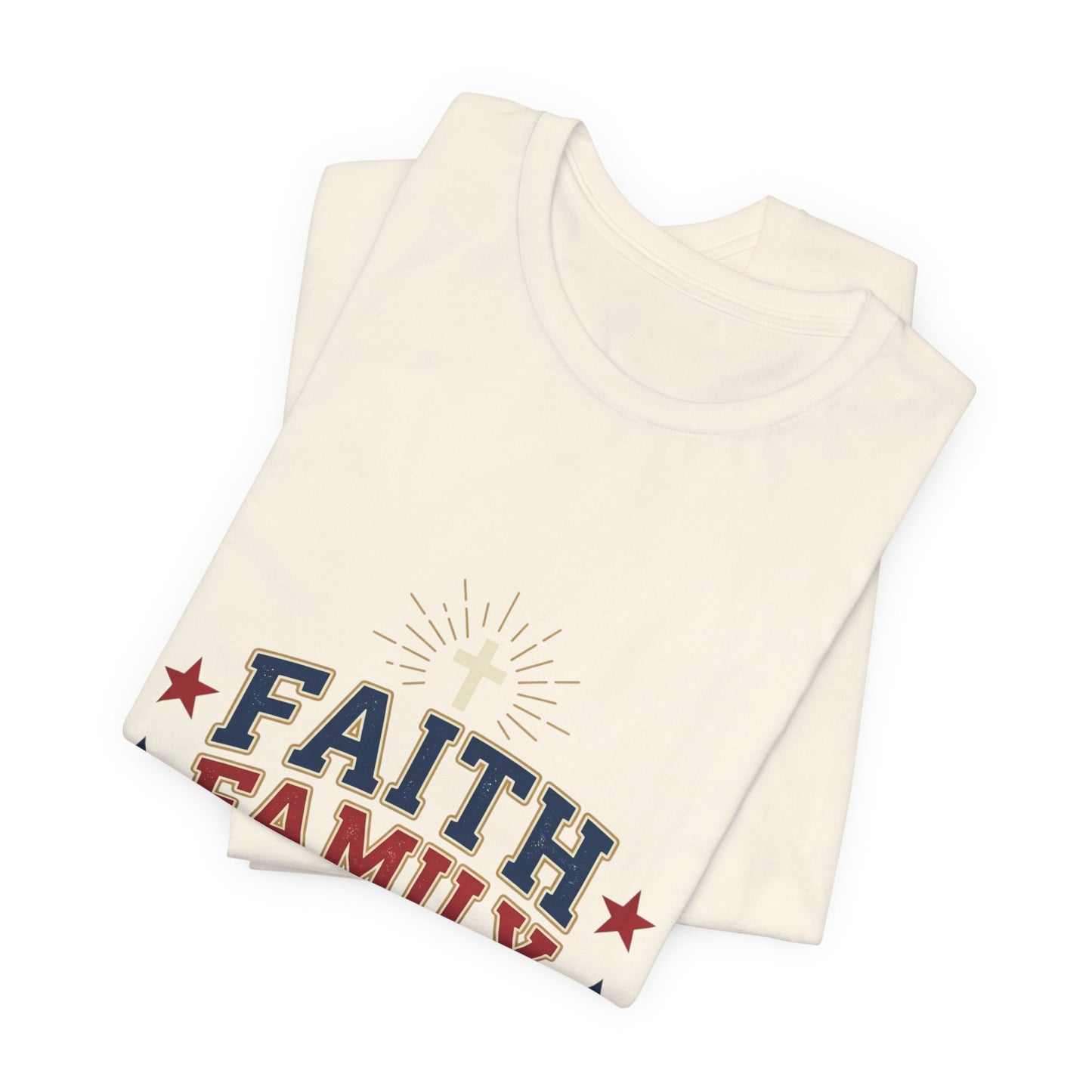 Faith Family Freedom Tee | Patriotic, Faith-Based July 4th, Vintage Americana