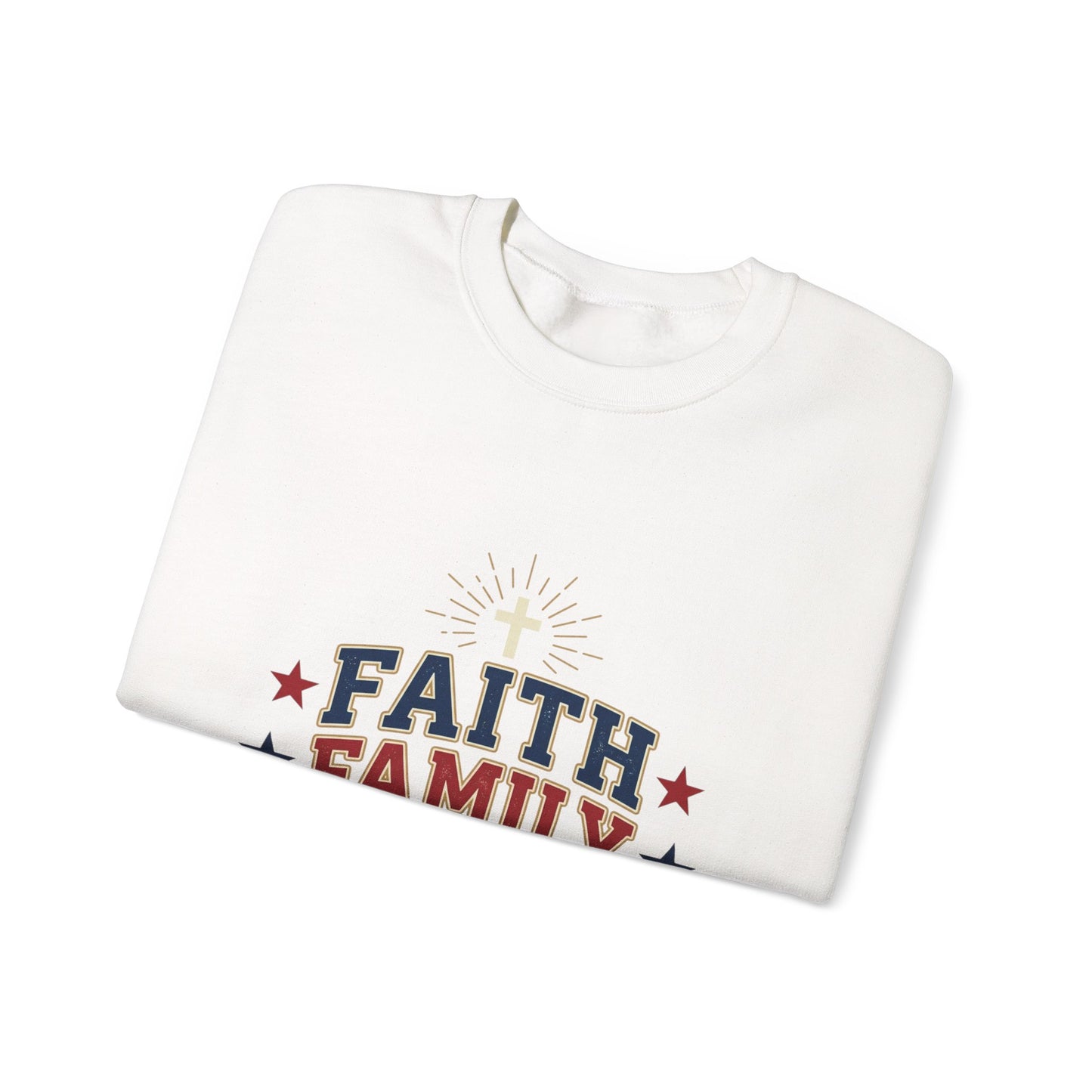 Faith Family Freedom Sweatshirt | Patriotic, Faith-Based Vintage Americana