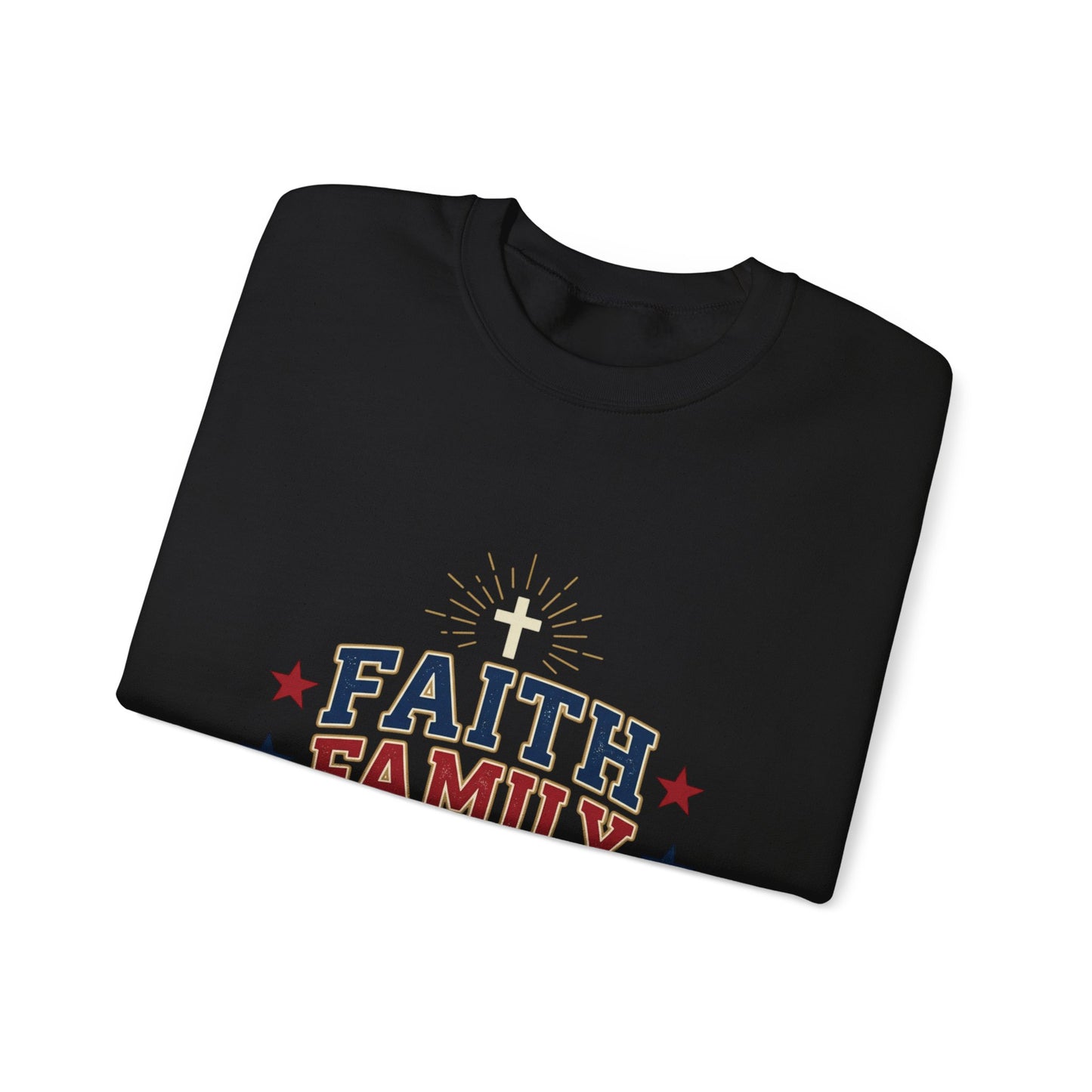 Faith Family Freedom Sweatshirt | Patriotic, Faith-Based Vintage Americana