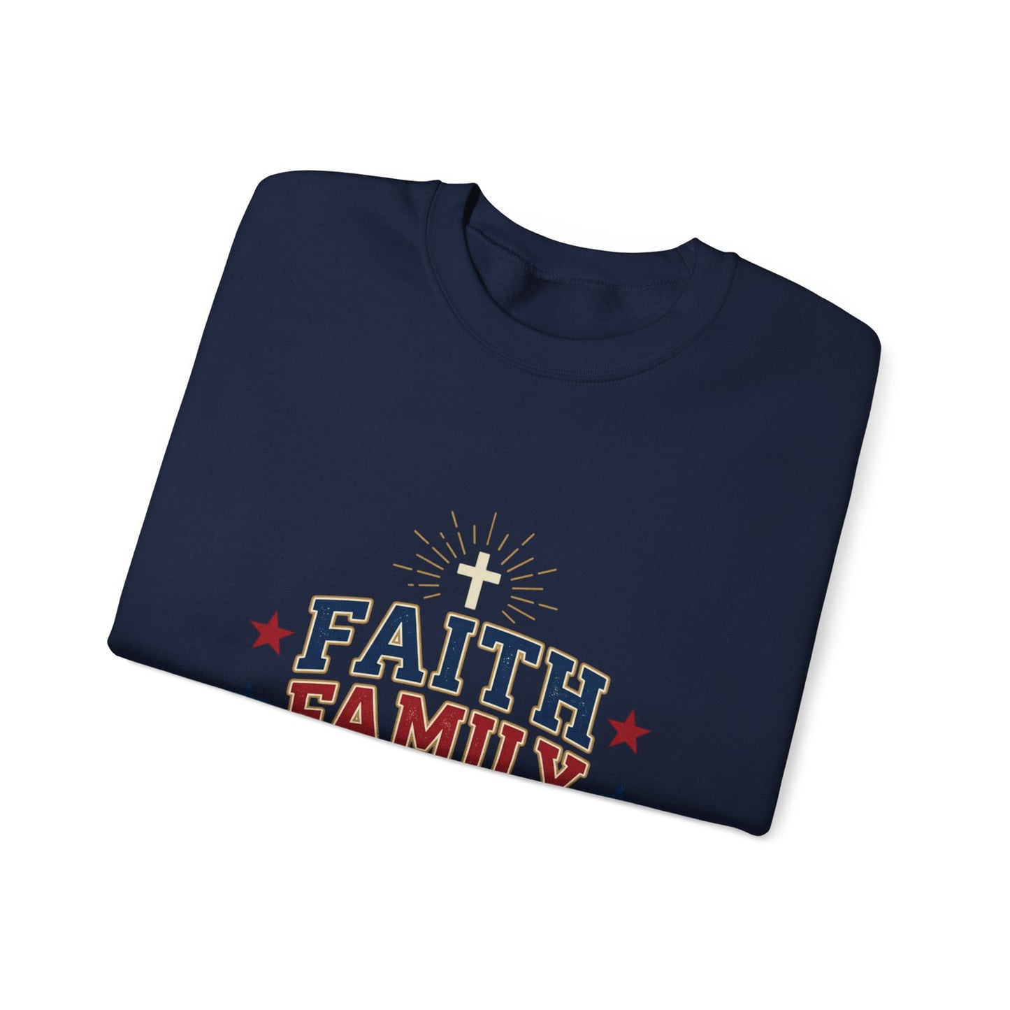 Faith Family Freedom Sweatshirt | Patriotic, Faith-Based Vintage Americana