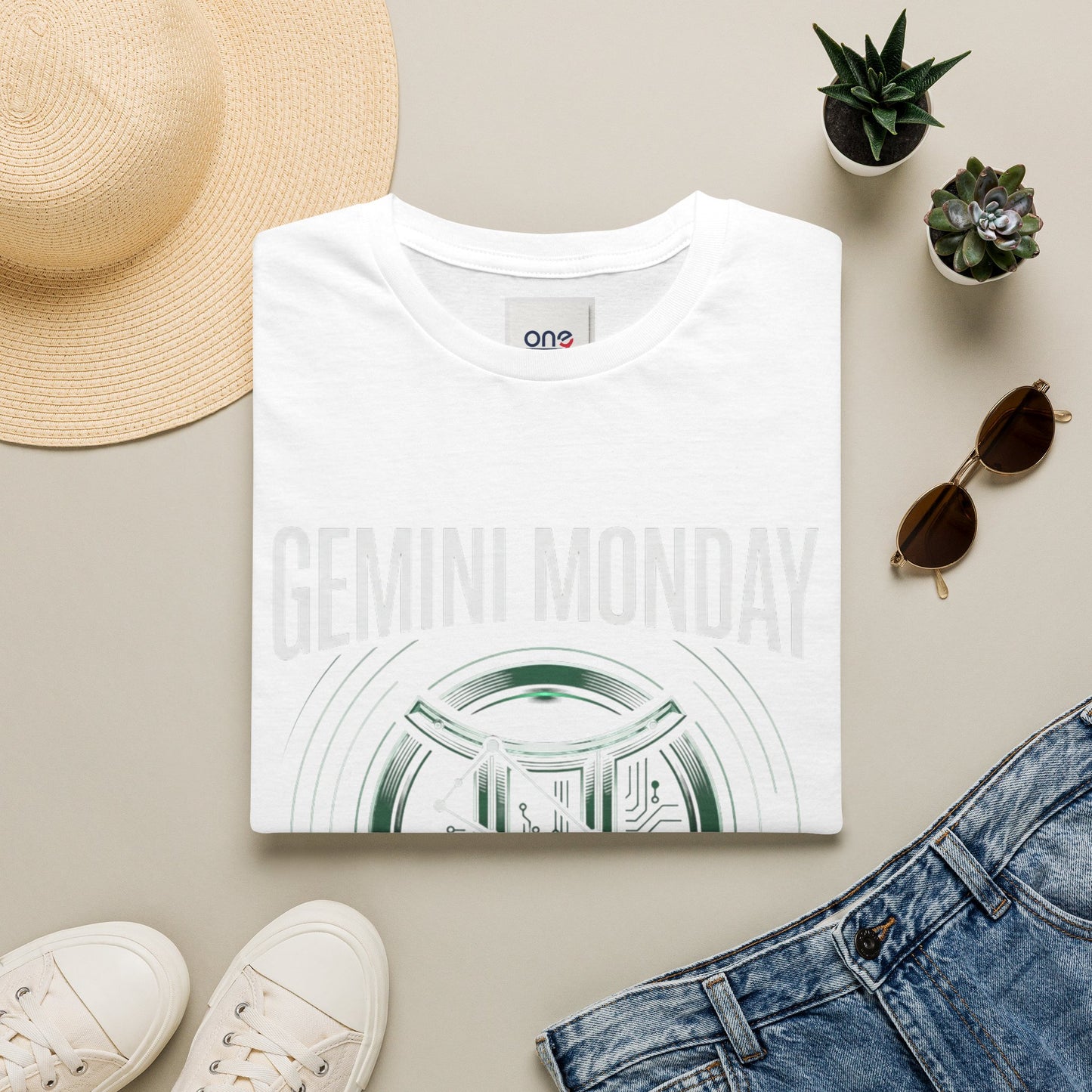 Gemini Monday Zodiac T-Shirt — Astrological Twin Symbol Tee