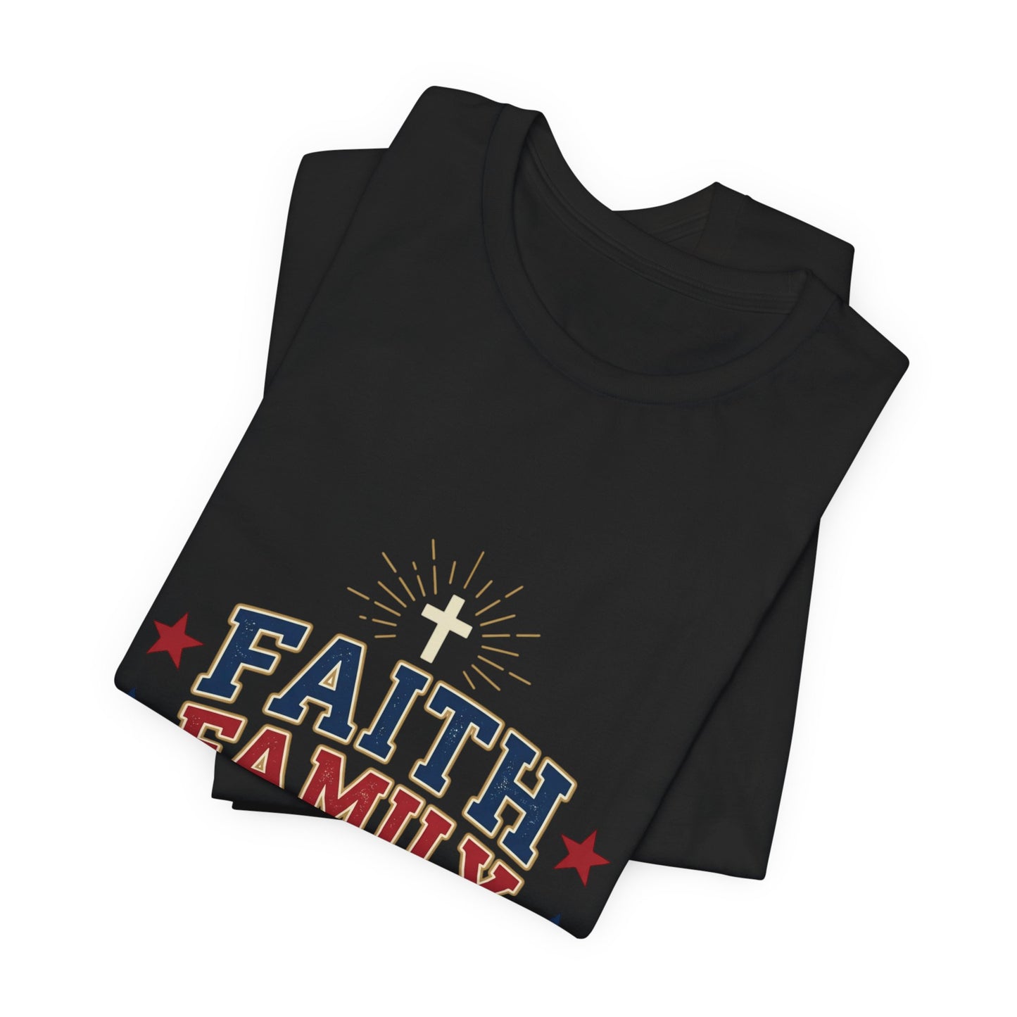 Faith Family Freedom Tee | Patriotic, Faith-Based July 4th, Vintage Americana