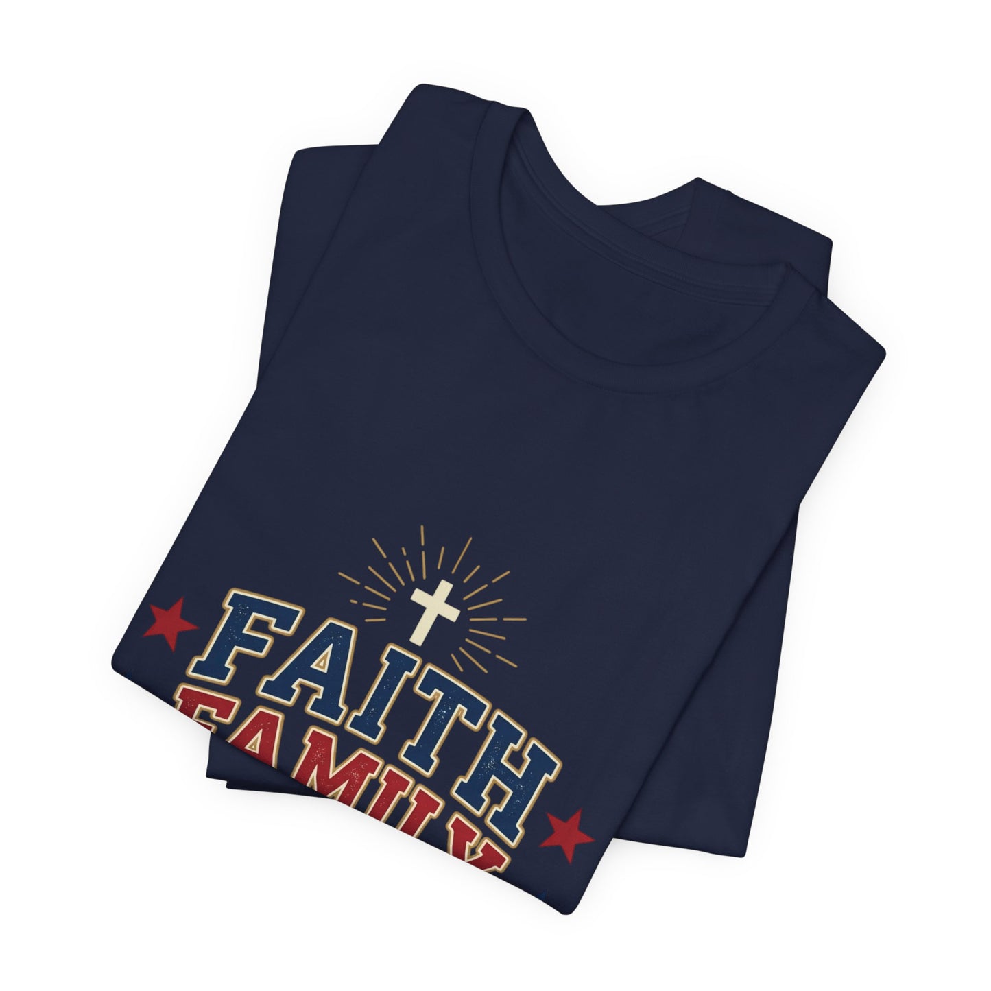 Faith Family Freedom Tee | Patriotic, Faith-Based July 4th, Vintage Americana